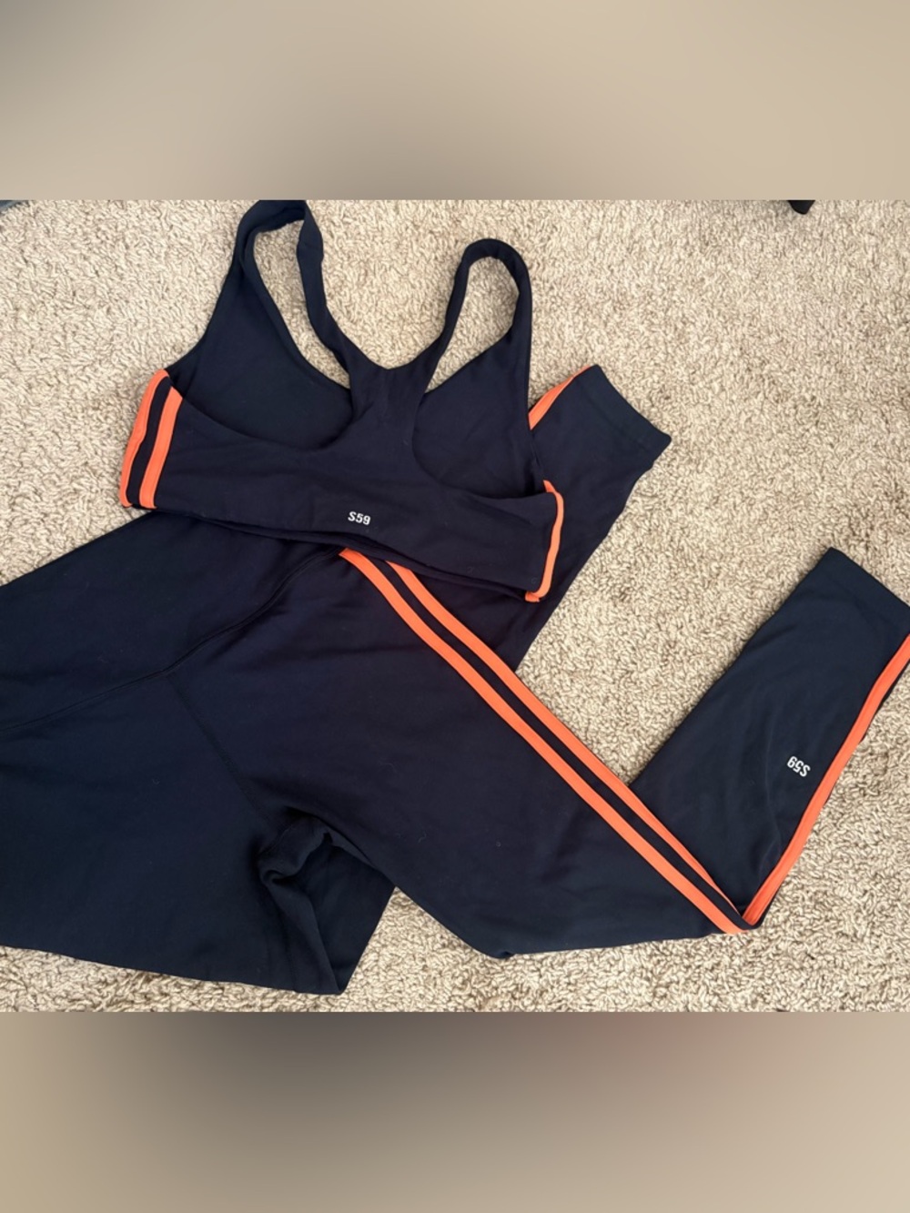 S59 Splits59 navy blue workout set
